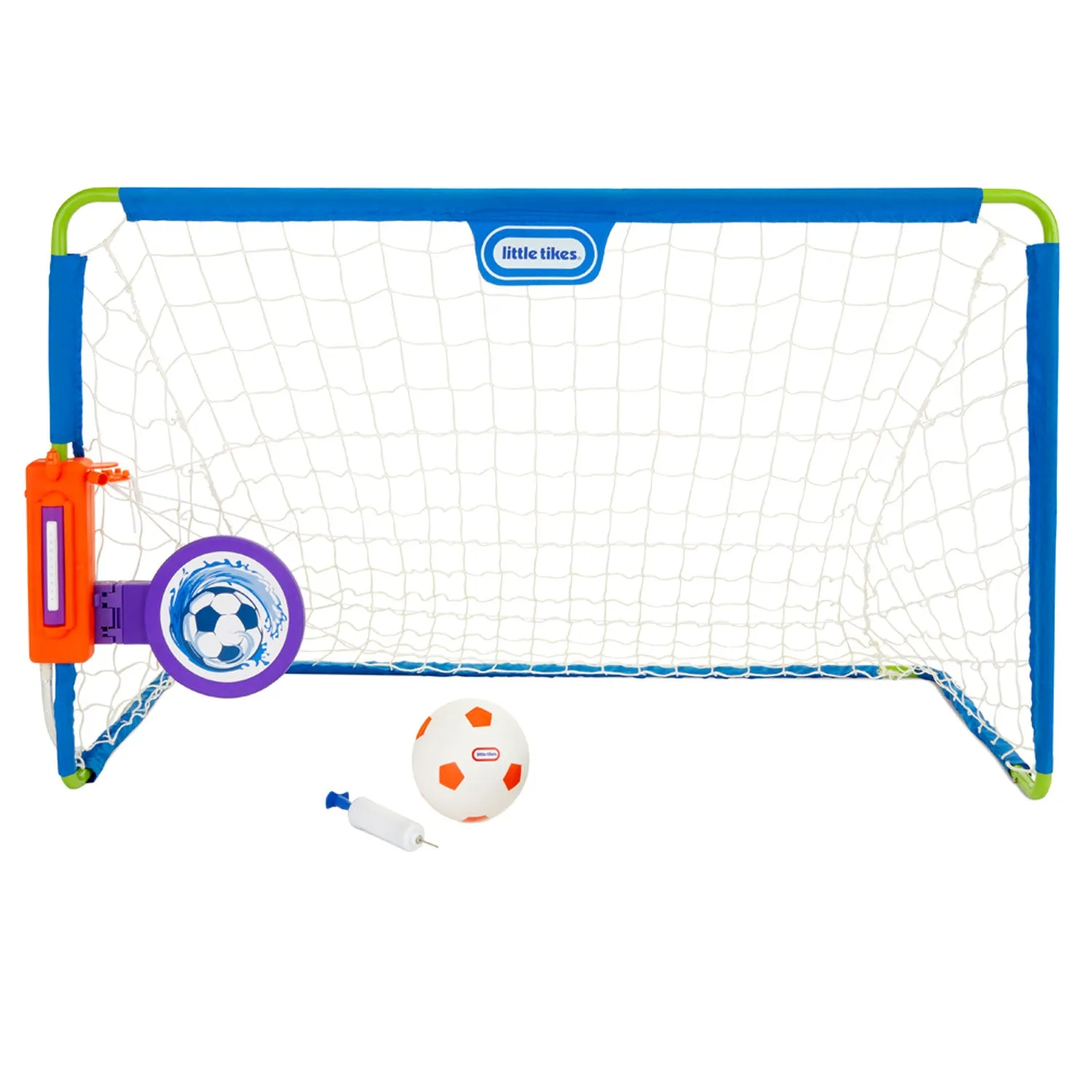 2-in-1 Water Soccer Net with Water Sprayer and Built-In Target