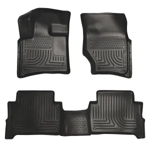 2007-2014 Audi Q7 Front & 2nd Seat Floor Liners - Black