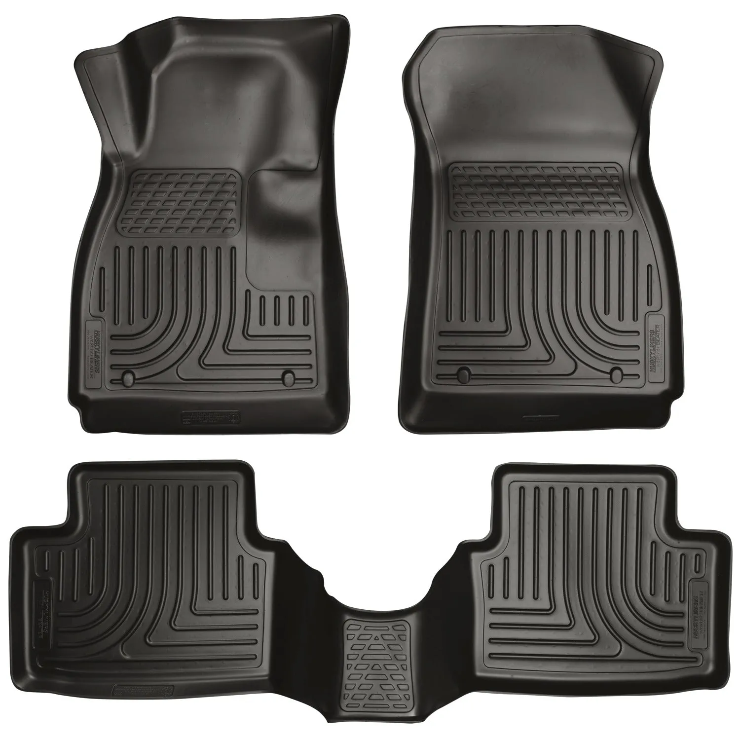 2011-2013 Buick Regal Front & 2nd Seat Floor Liners - Black