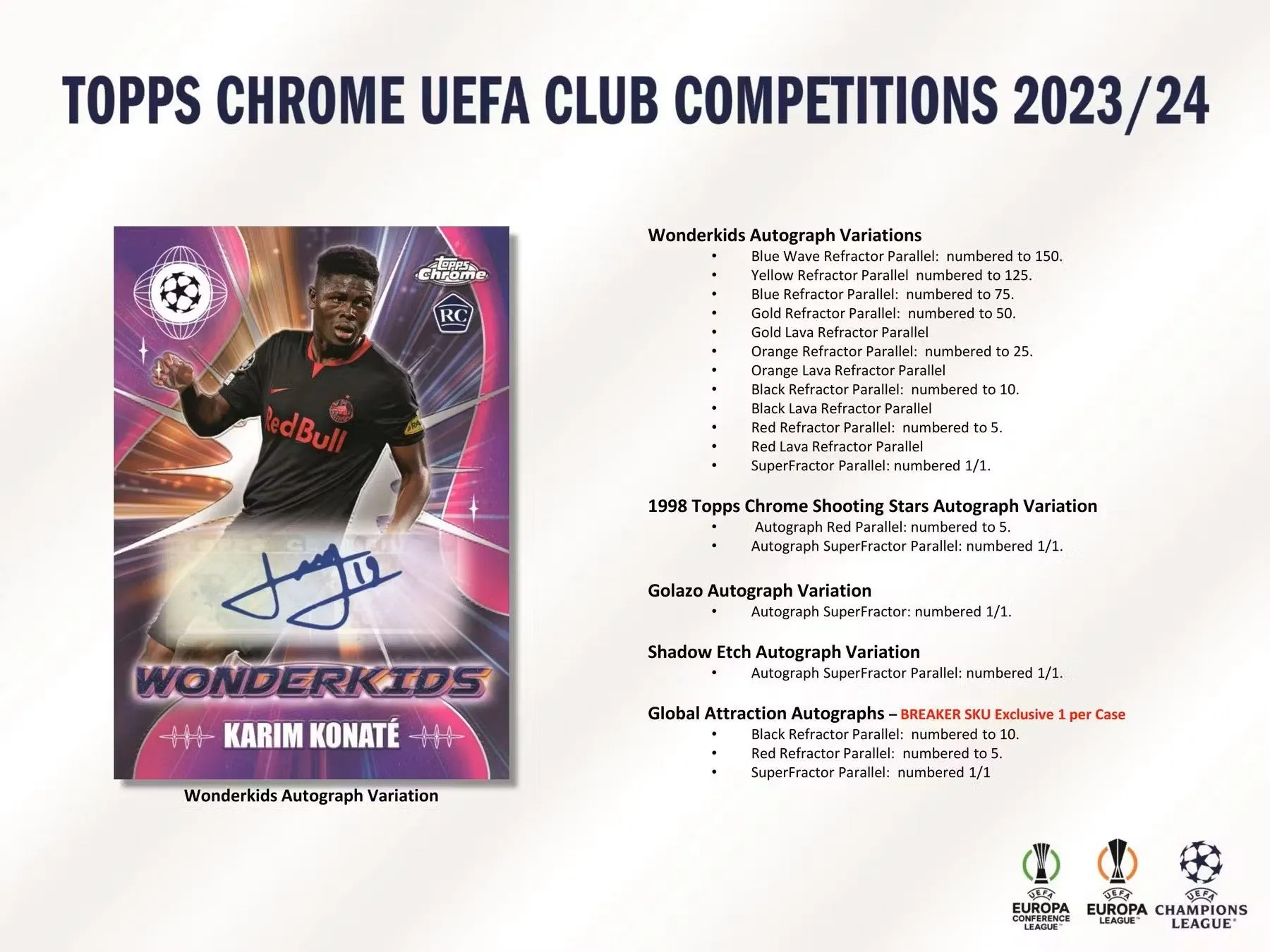 2023-24 Topps Chrome UEFA Club Competitions Soccer Breakers Delight Box