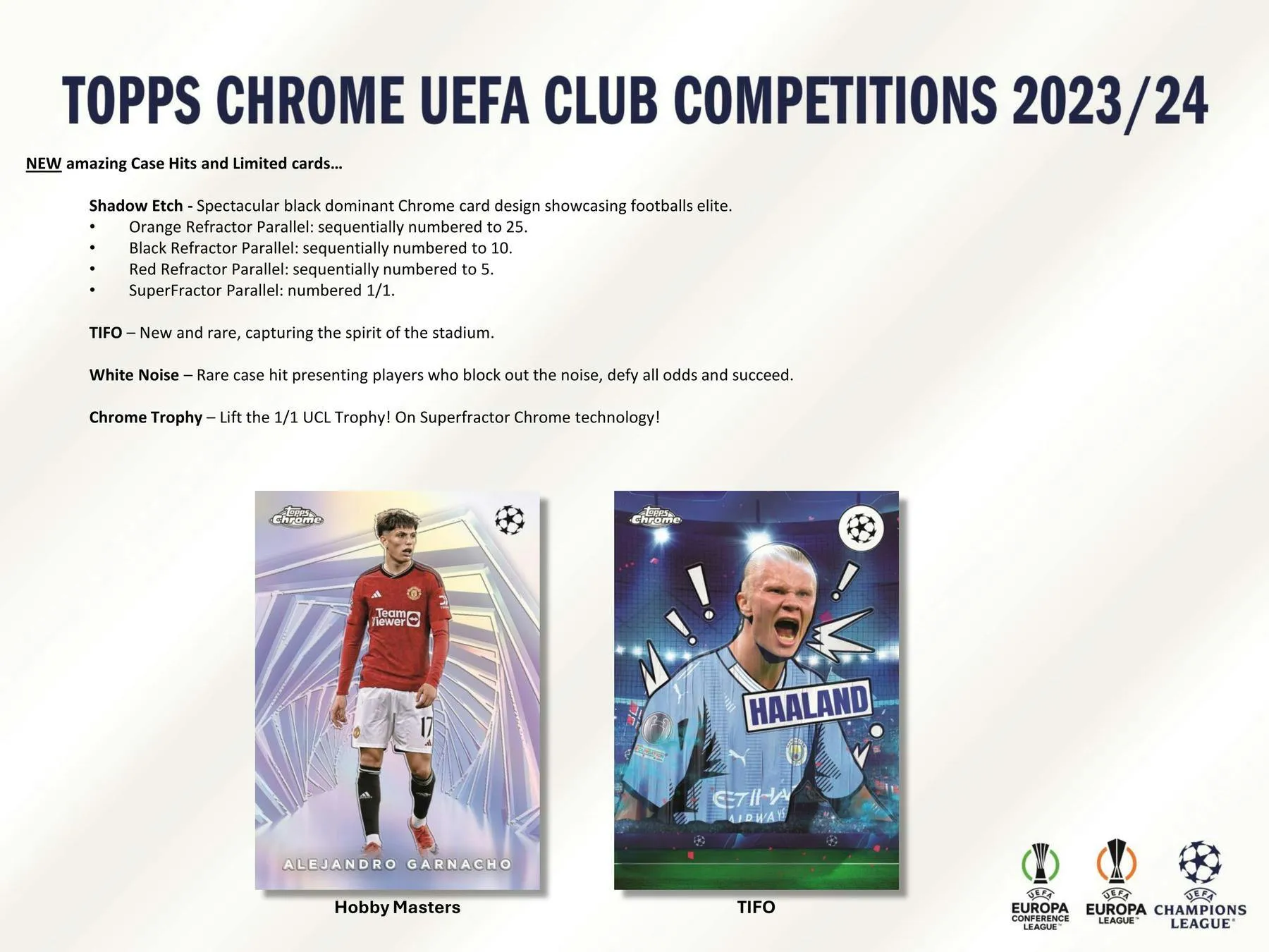 2023-24 Topps Chrome UEFA Club Competitions Soccer Hobby Jumbo Box