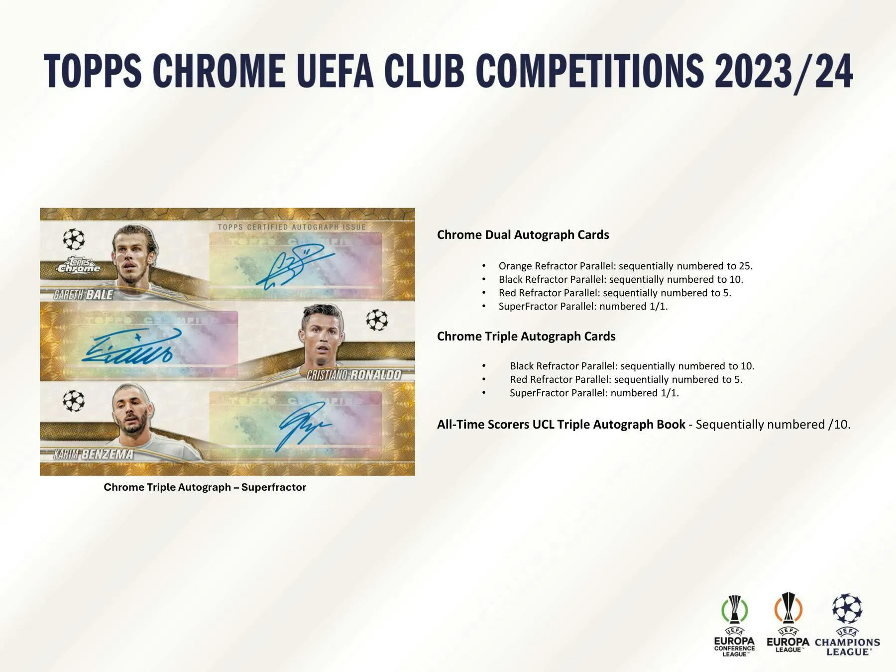 2023-24 Topps Chrome UEFA Club Competitions Soccer Hobby Jumbo Box