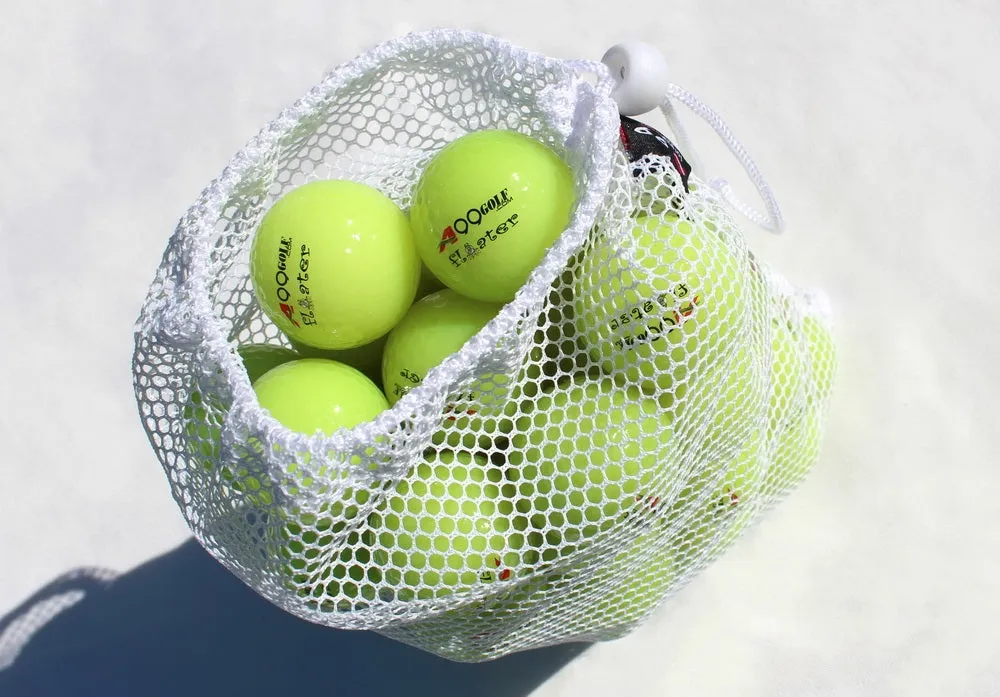 48pcs A99 Golf Floater Balls Floating Float Water Range Pool Pond Balls Water Fun Green w Mesh Carry Bag