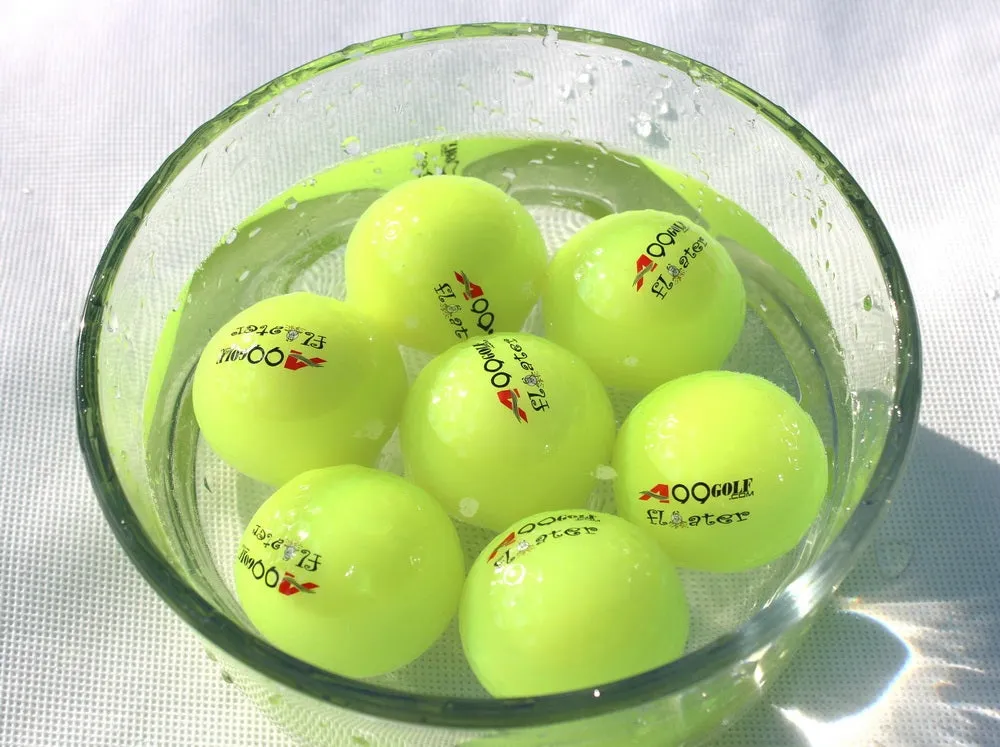 48pcs A99 Golf Floater Balls Floating Float Water Range Pool Pond Balls Water Fun Green w Mesh Carry Bag