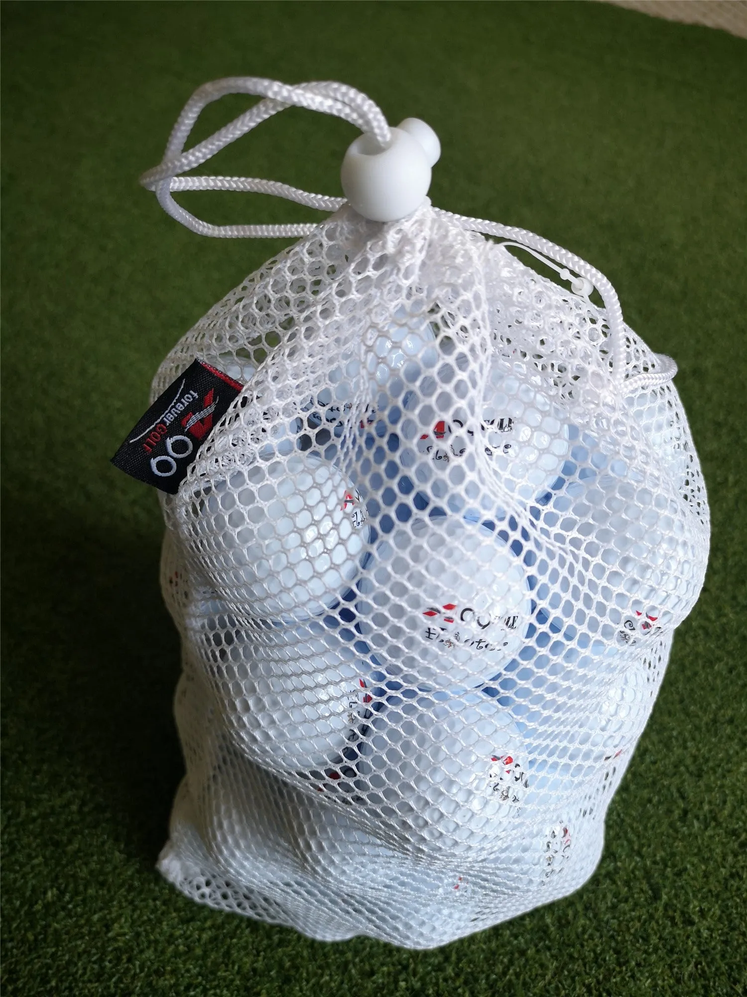 48pcs A99 Golf Floater Balls Floating Float Water Range Pool Pond Balls Water Fun White w Mesh Carry Bag