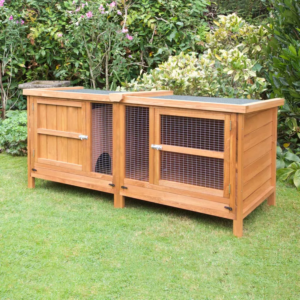 5ft Chartwell Single Luxury Rabbit Hutch | Solid & Sturdy Design With Plenty Of Room To Rest And Play