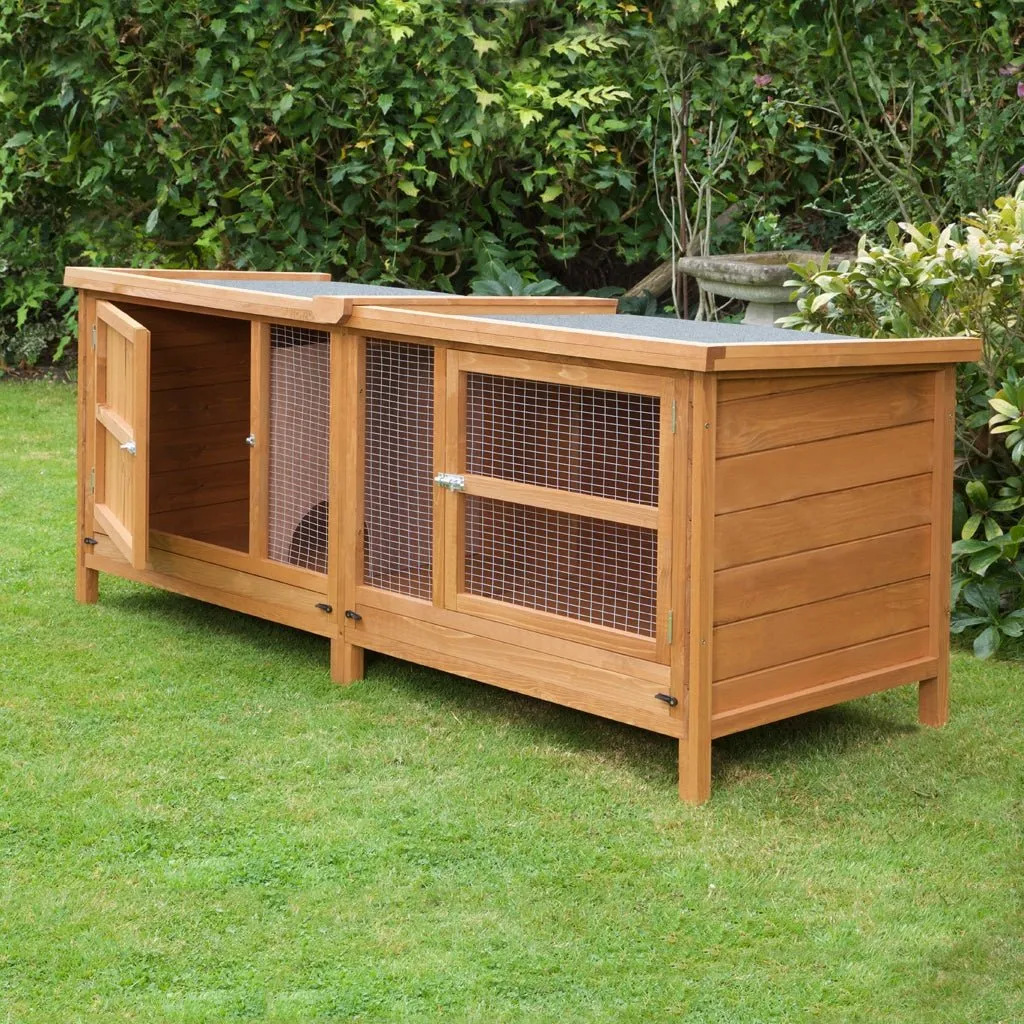 5ft Chartwell Single Luxury Rabbit Hutch | Solid & Sturdy Design With Plenty Of Room To Rest And Play