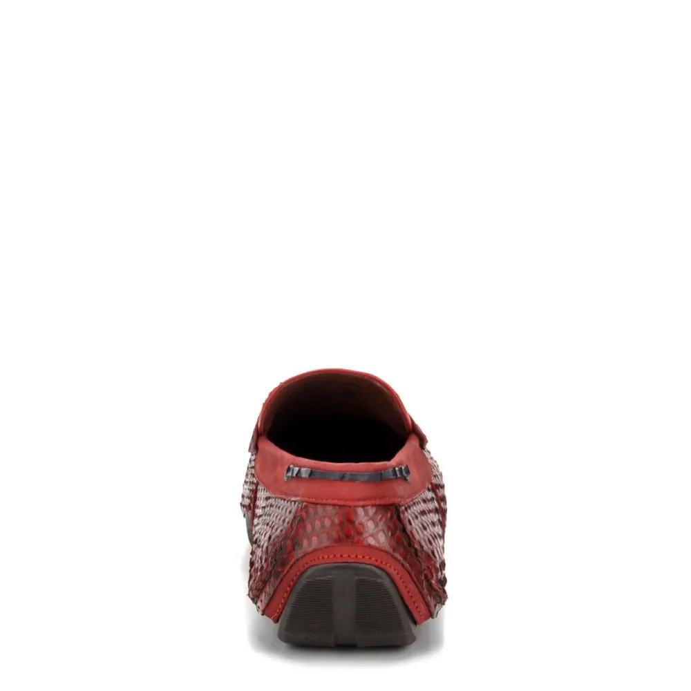 A07PMRU - Cuadra red casual fashion python driving moccasins for men