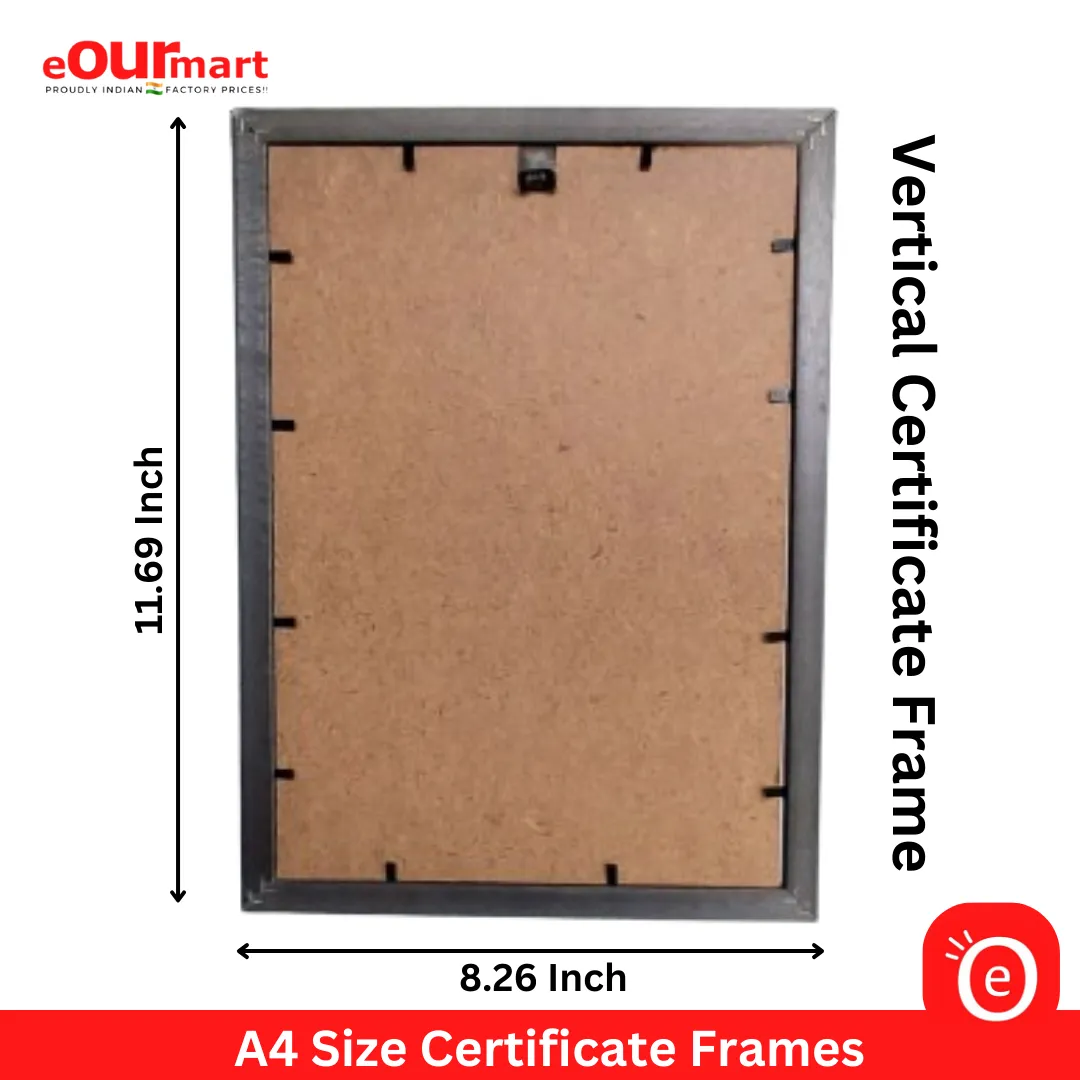 A4 Size Glass Certificate Frame, 8x12 Inch @109.99 Set Of 10 Photo Frame Wall Decoration Synthetic Wood Moulding