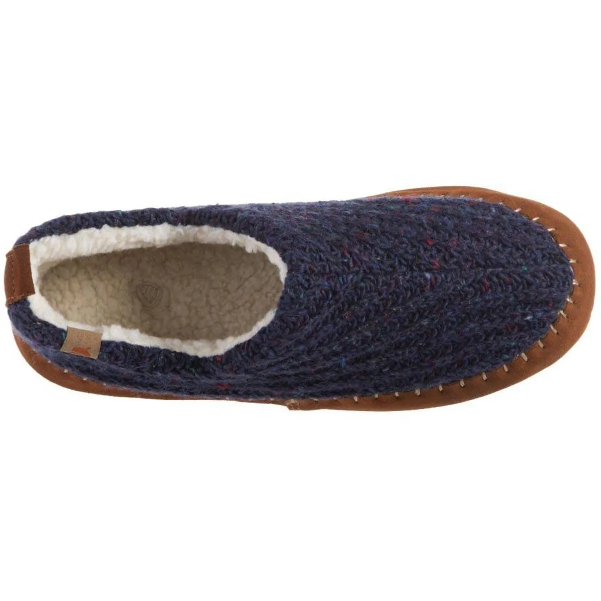 Acorn Women’s Moc Slippers - Sustainable Camden Navy, Large | A19019NBLWL