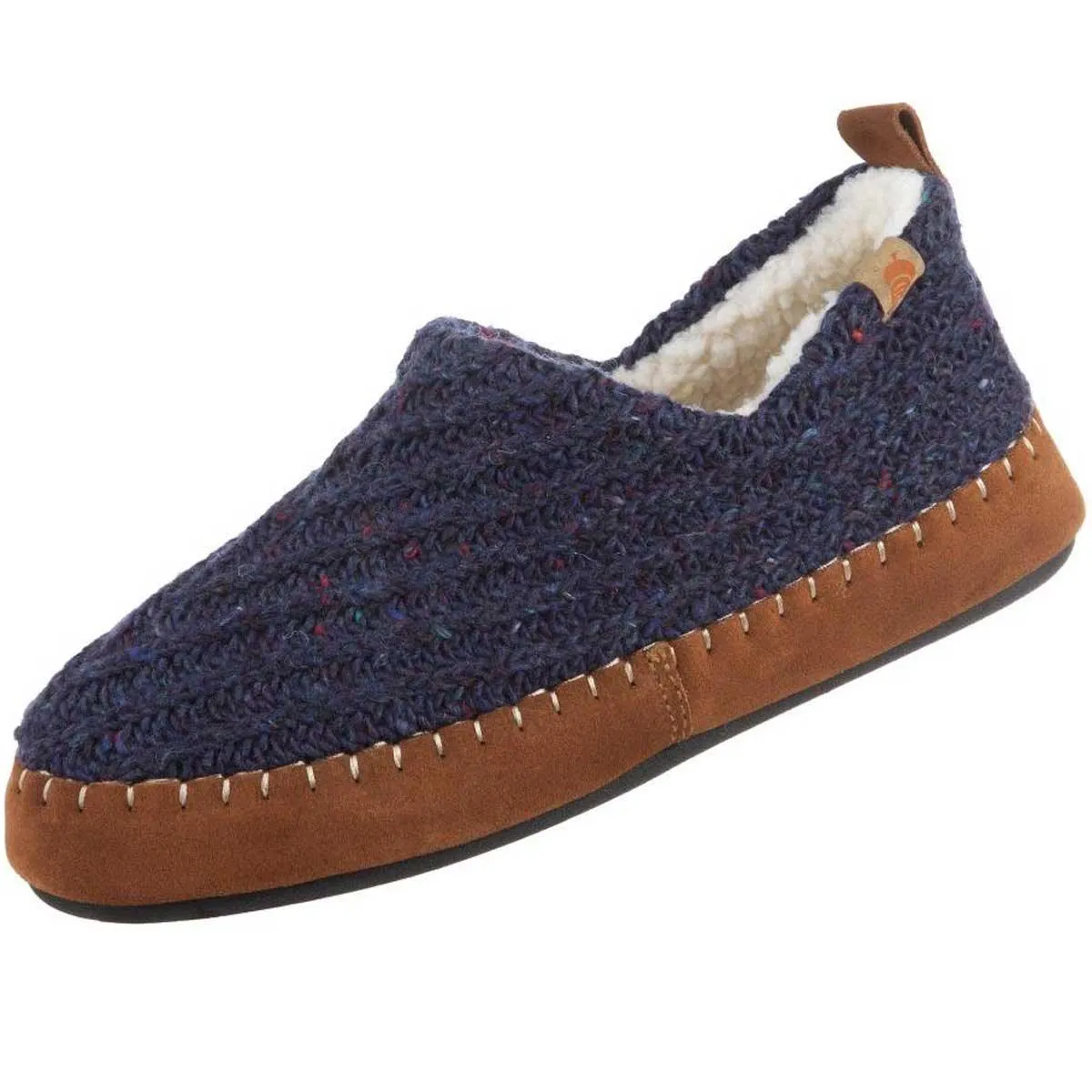 Acorn Women’s Moc Slippers - Sustainable Camden Navy, Small | A19019NBLWS