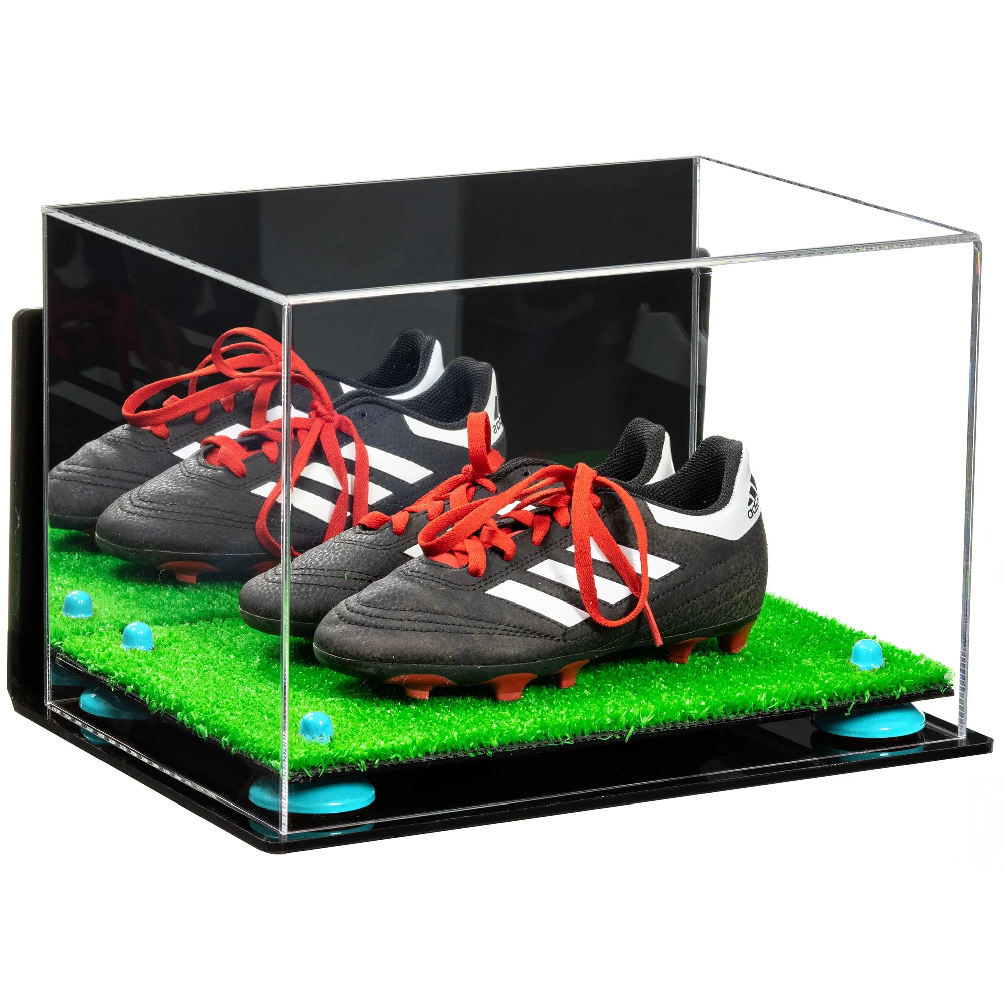 Acrylic Kids Shoes Display Case 12 x 8.25 x 8 - Mirror no Wall Mounts (A004/V41)