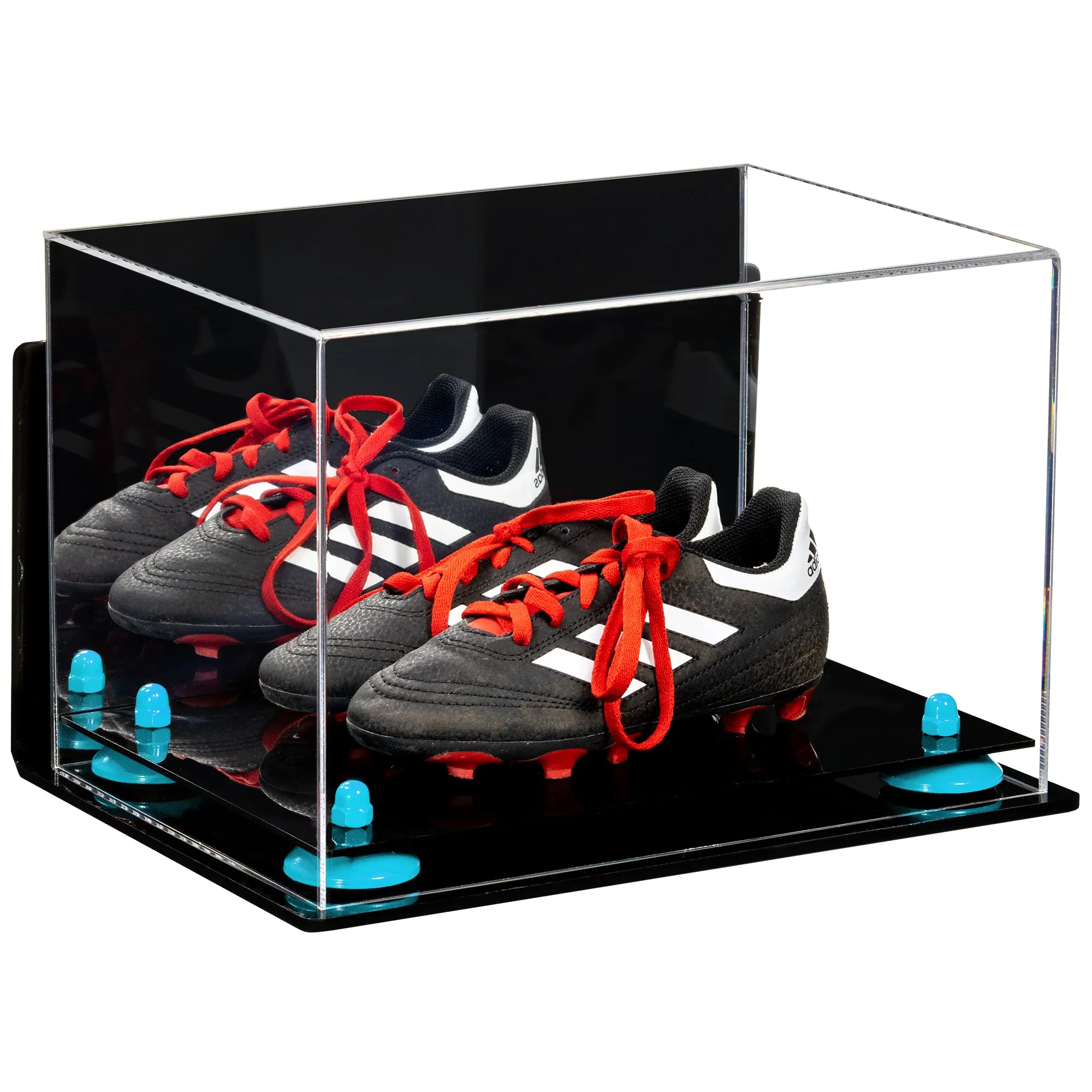 Acrylic Kids Shoes Display Case 12 x 8.25 x 8 - Mirror no Wall Mounts (A004/V41)