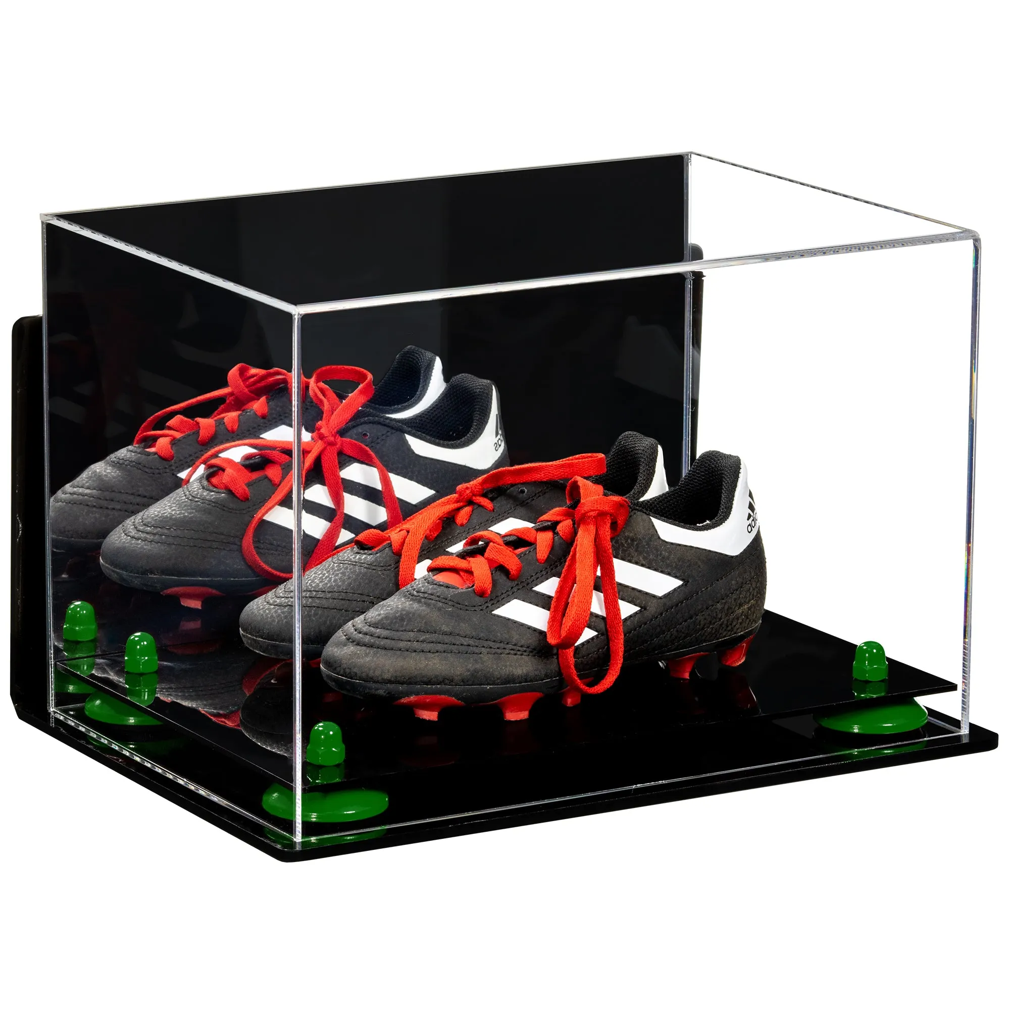 Acrylic Kids Shoes Display Case 12 x 8.25 x 8 - Mirror no Wall Mounts (A004/V41)