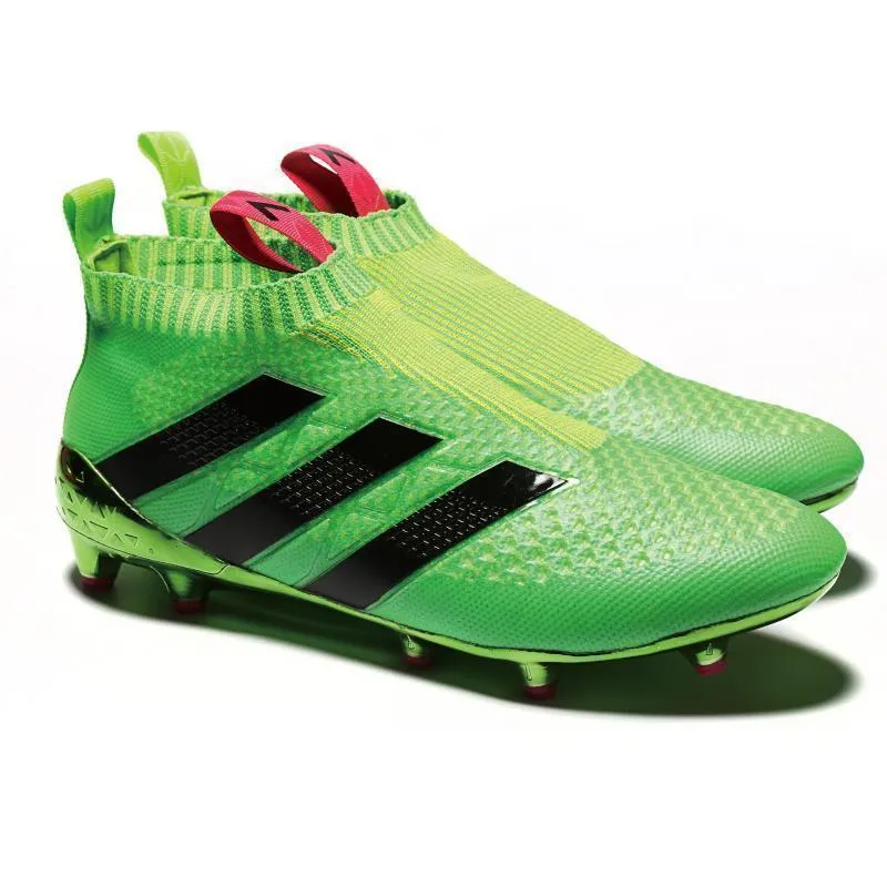 Adidas ACE 16  Purecontrol FG/AG Soccer Cleats Solar Green Pink Black