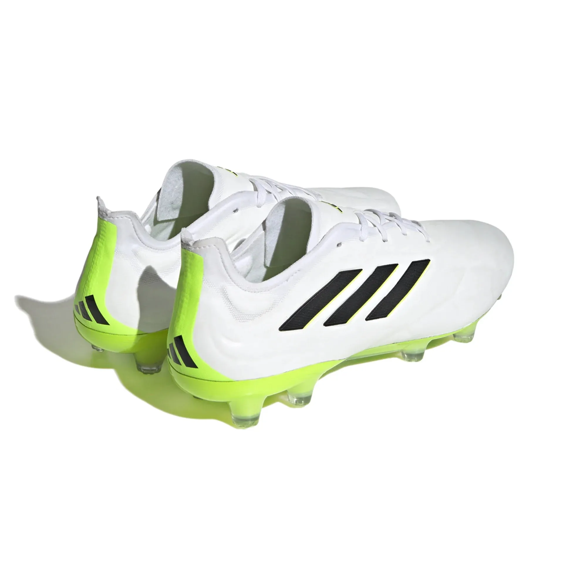 adidas Copa Pure.1 FG Firm Ground Soccer Cleat White/Core Black/Lucid Lemon