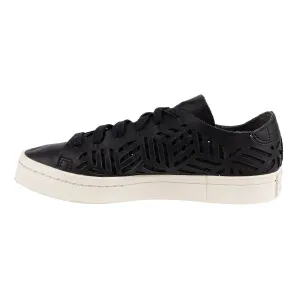 Adidas Courtvantage Cutout Low-Top Sneakers Leather Black Colour For Women