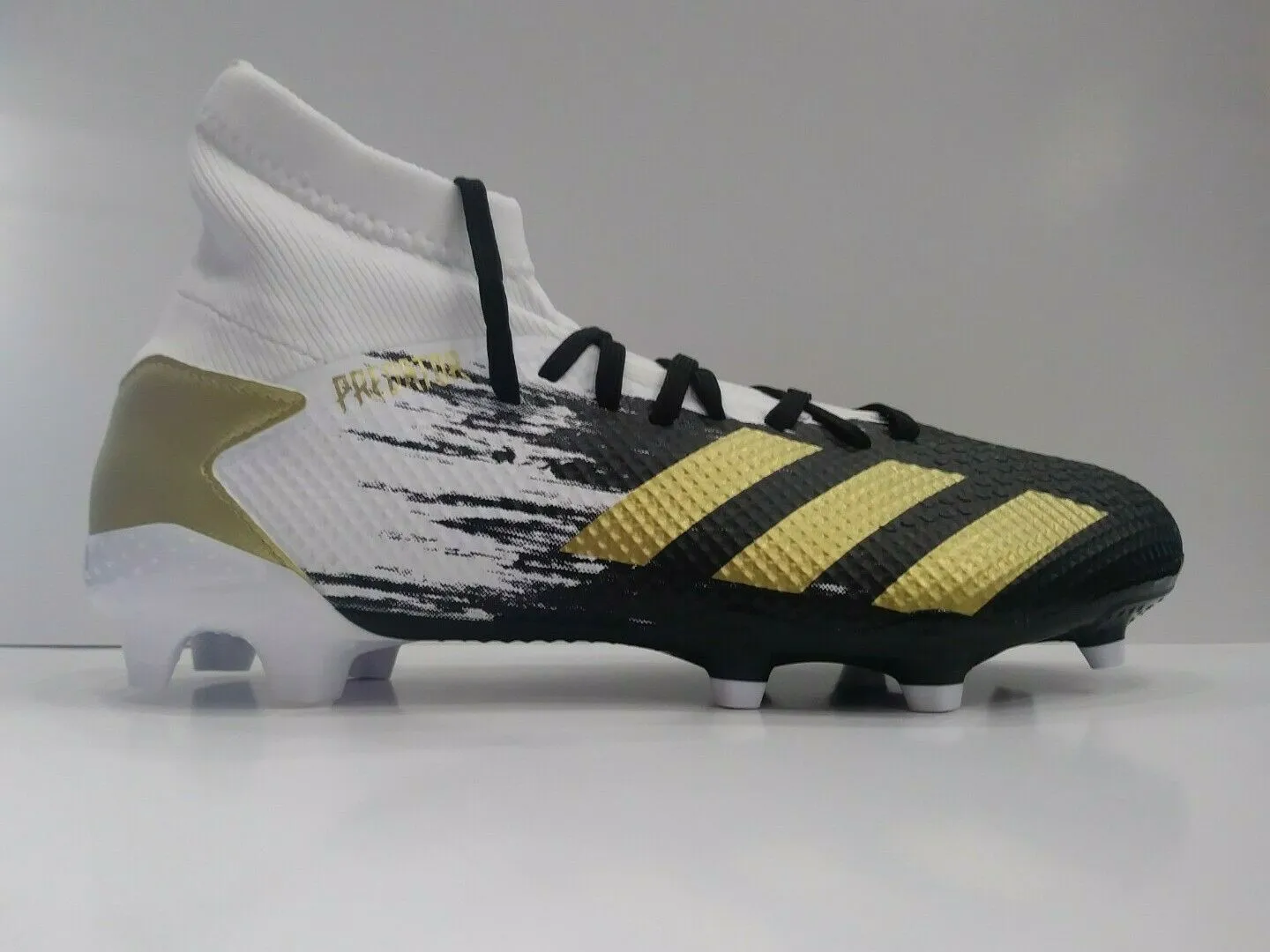 adidas Predator 20.3 FG Cleats FW9196 Black/Gold/White