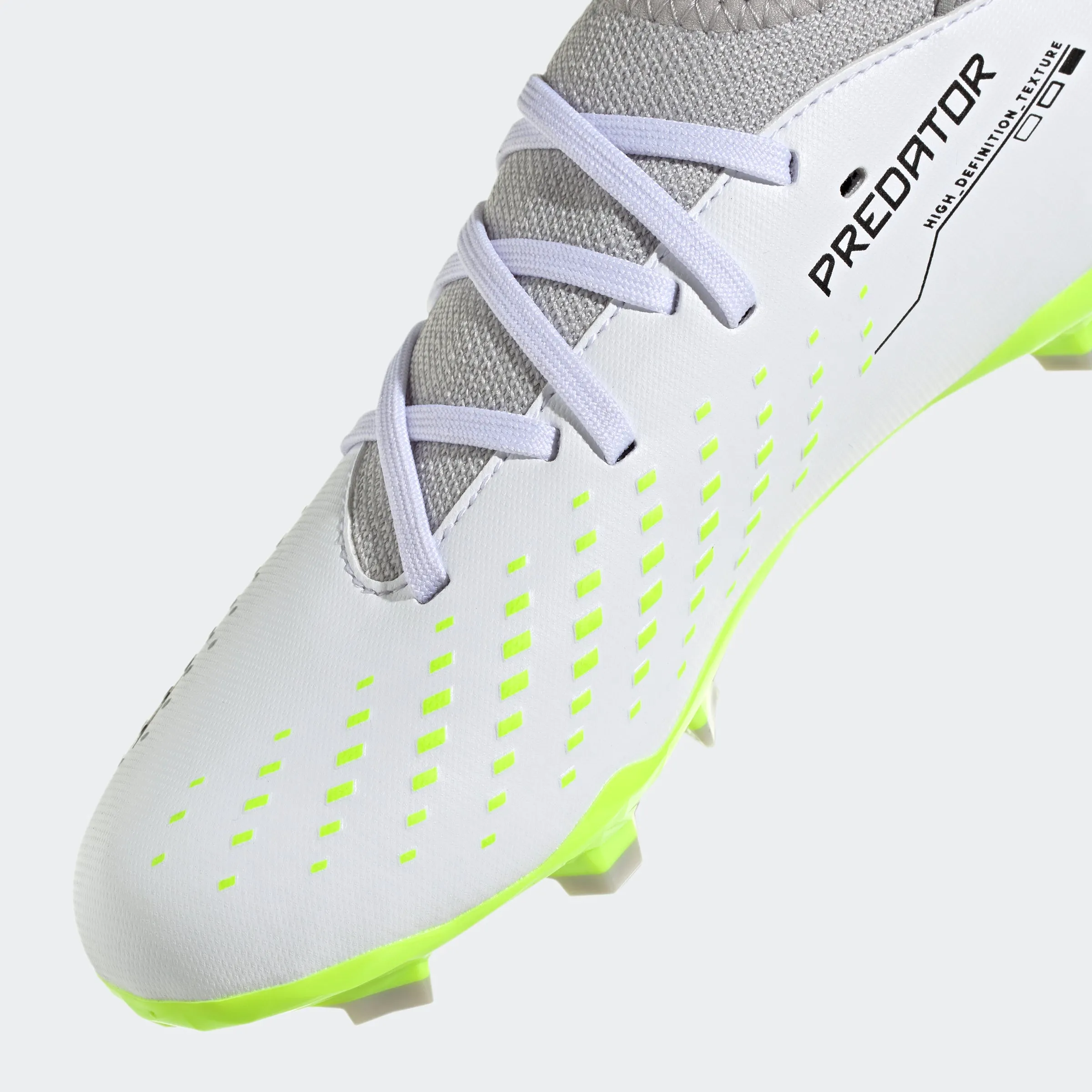 adidas Predator Accuracy.3 Firm Ground Soccer Cleats | White/Green/Black | Youth