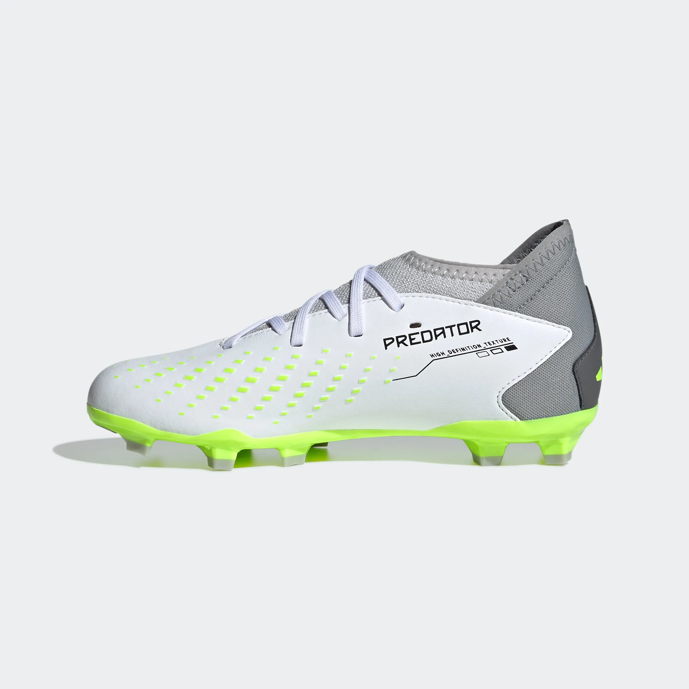 adidas Predator Accuracy.3 Firm Ground Soccer Cleats | White/Green/Black | Youth