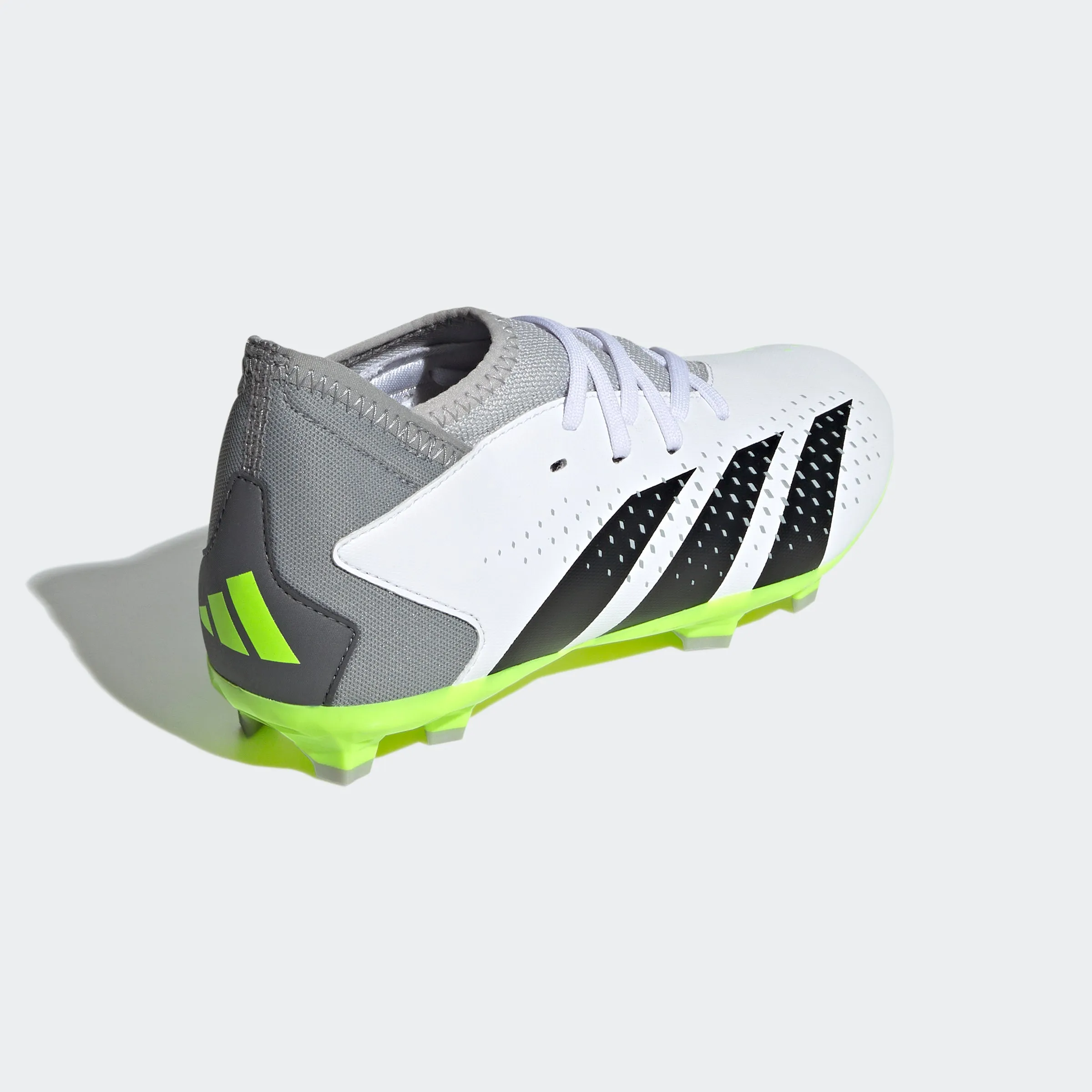 adidas Predator Accuracy.3 Firm Ground Soccer Cleats | White/Green/Black | Youth