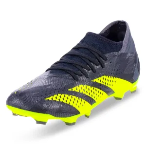 adidas Predator Accuracy.3 INJ Firm Ground Soccer Cleats (Core Black/Team Solar Yellow)