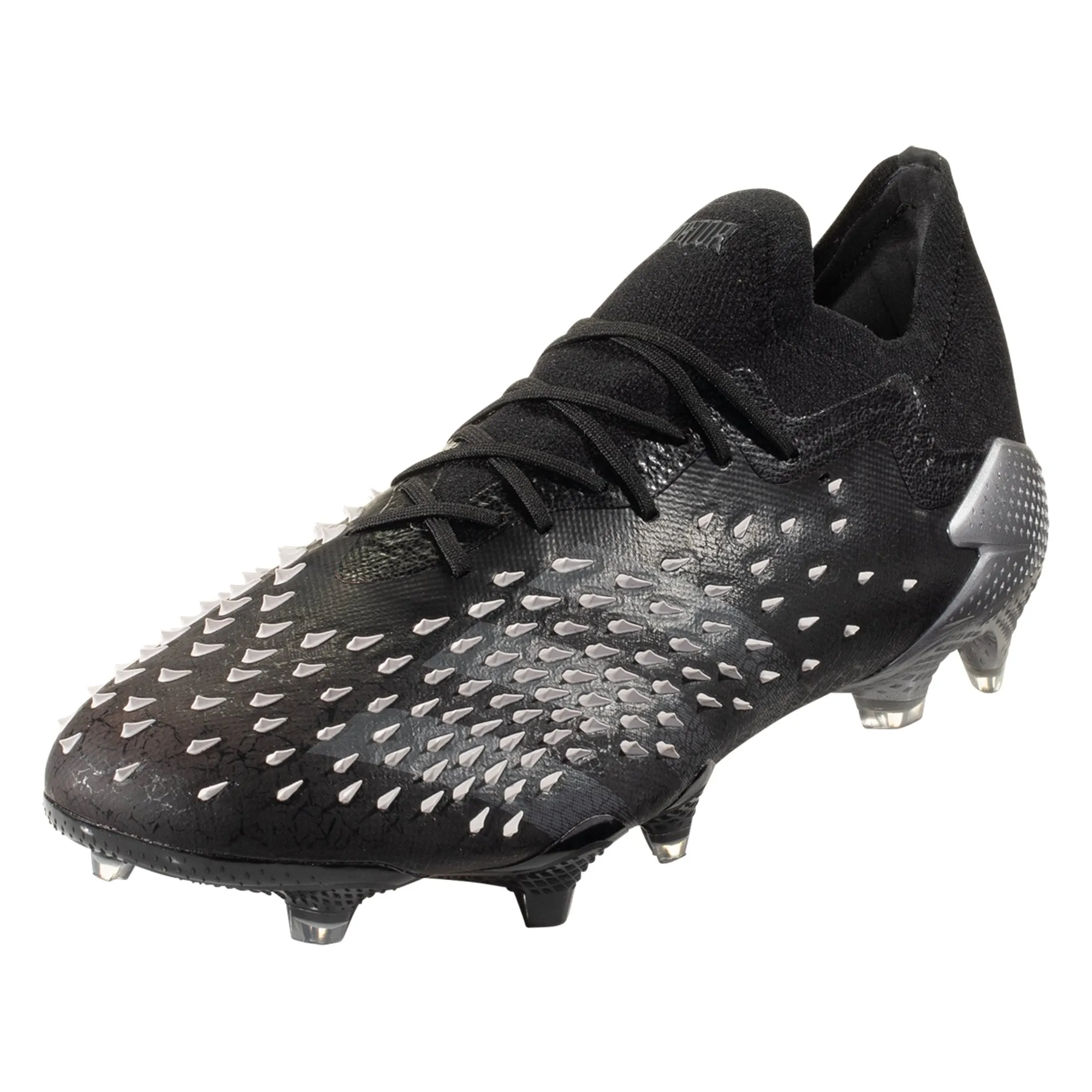 adidas Predator Freak .1 Low Cut Firm Ground Soccer Cleat -  Core Black/Grey Four/White