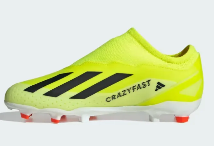 adidas X Crazyfast League Laceless FG Junior Firm Ground Soccer Cleats