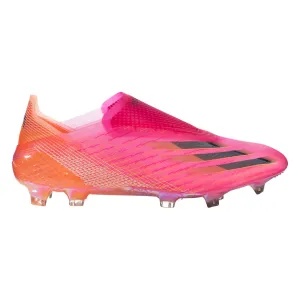 adidas X Ghosted   Firm Ground Cleats - Shock Pink/Core Black/Screaming Orange