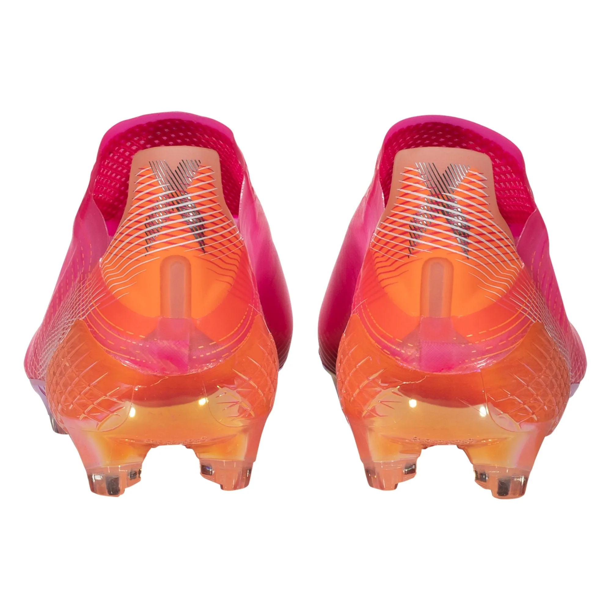 adidas X Ghosted   Firm Ground Cleats - Shock Pink/Core Black/Screaming Orange