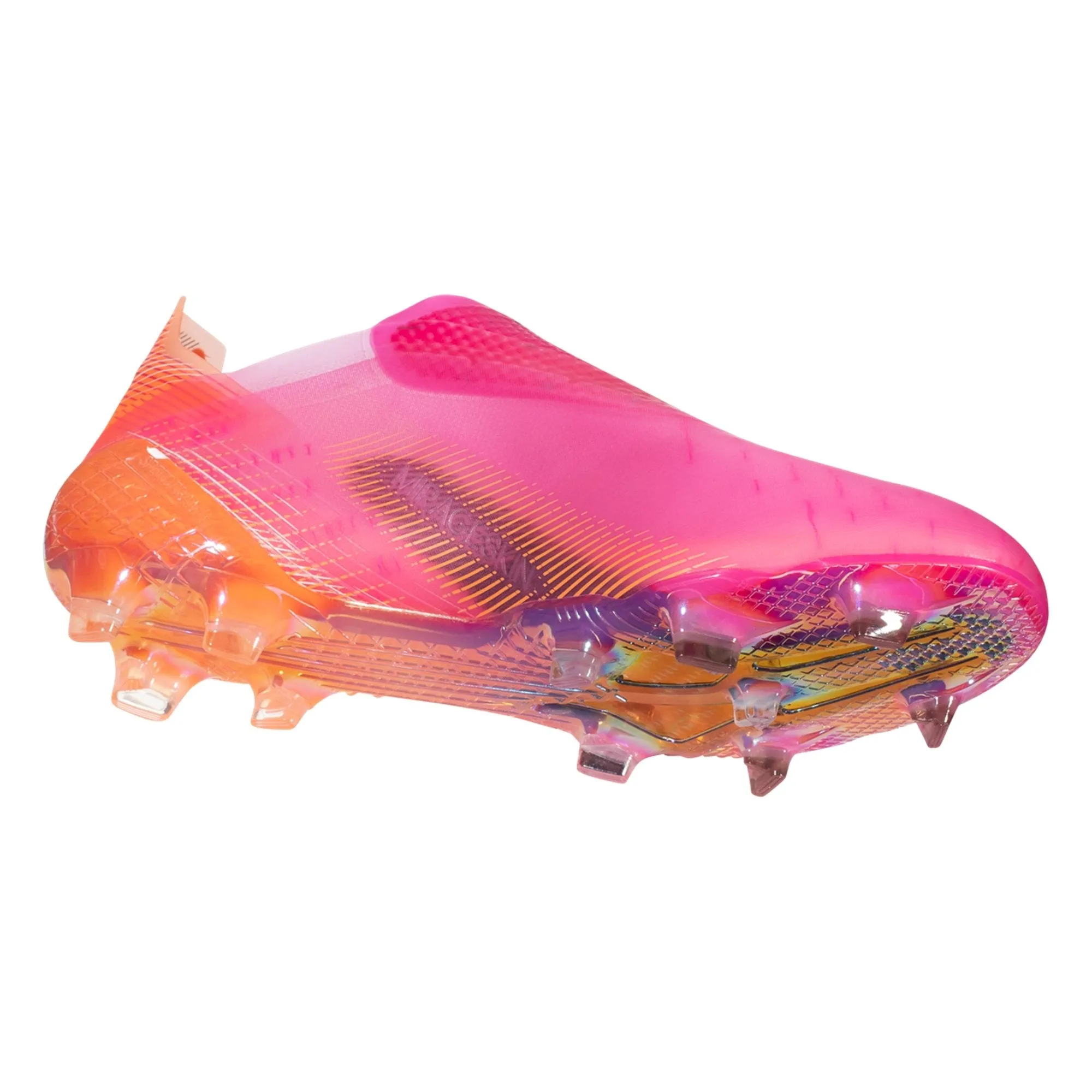 adidas X Ghosted   Firm Ground Cleats - Shock Pink/Core Black/Screaming Orange