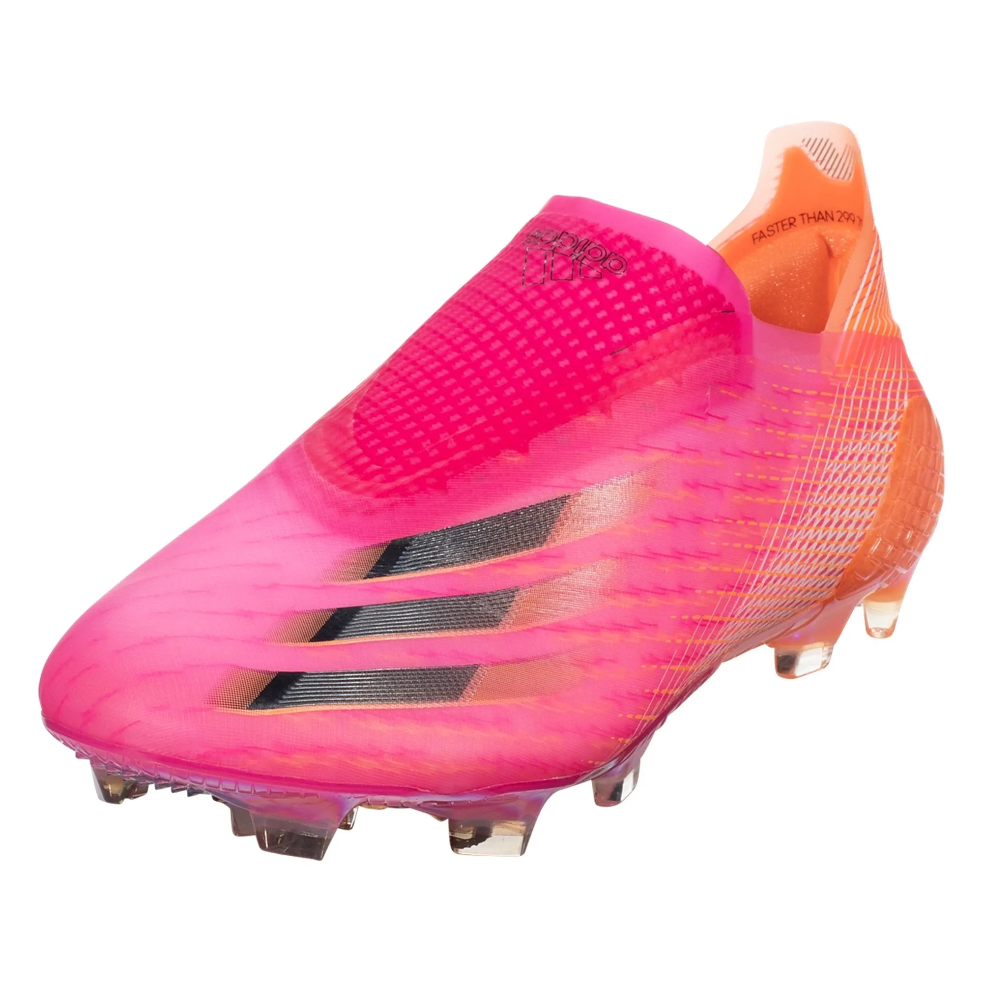 adidas X Ghosted   Firm Ground Cleats - Shock Pink/Core Black/Screaming Orange