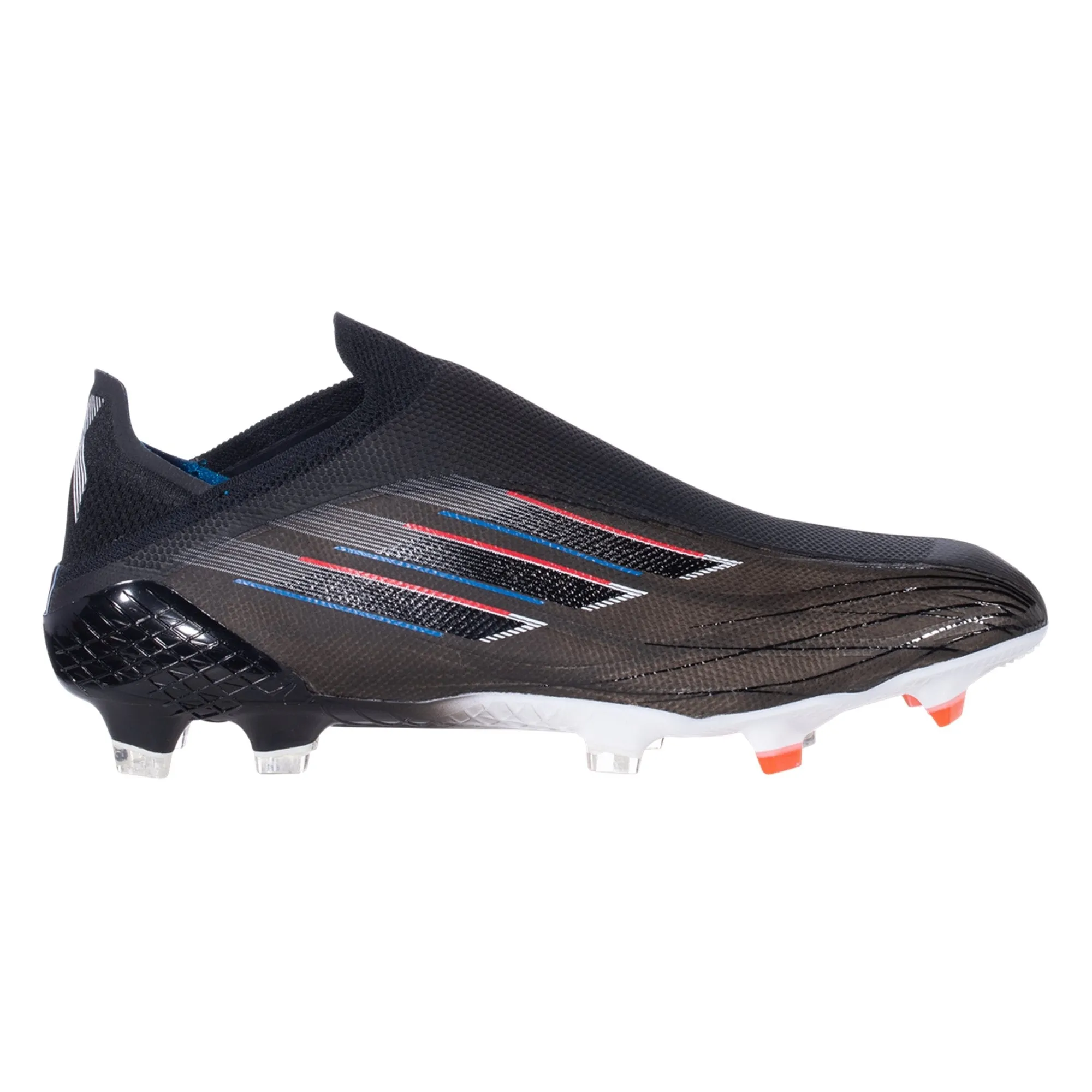 adidas X Speedflow  FG Firm Ground Soccer Cleat: Core Black/White/Vivid Red