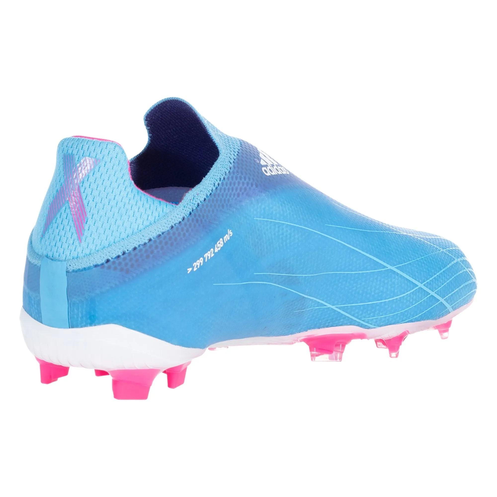 adidas X Speedflow  FG Junior Firm Ground Soccer -  Cleat Sky Rush/Team Shock Pink/White