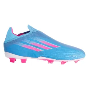 adidas X Speedflow  FG Junior Firm Ground Soccer -  Cleat Sky Rush/Team Shock Pink/White