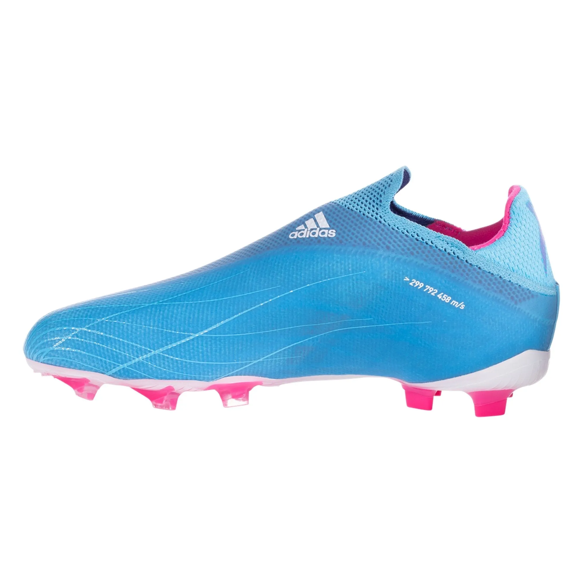 adidas X Speedflow  FG Junior Firm Ground Soccer -  Cleat Sky Rush/Team Shock Pink/White