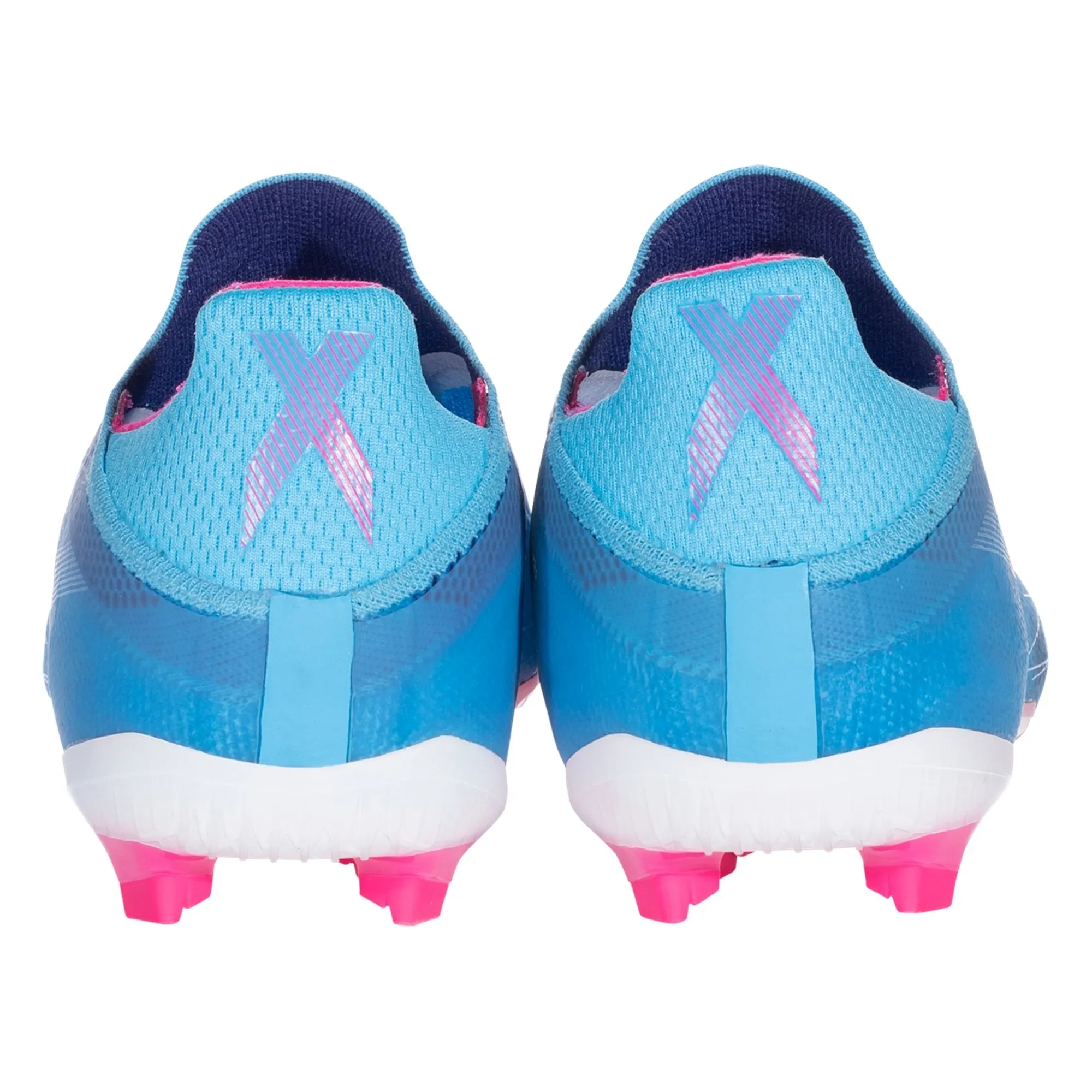 adidas X Speedflow  FG Junior Firm Ground Soccer -  Cleat Sky Rush/Team Shock Pink/White