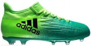 Adidas Youth X 16.1 FG Soccer Cleat - Solar Green/Black/Green