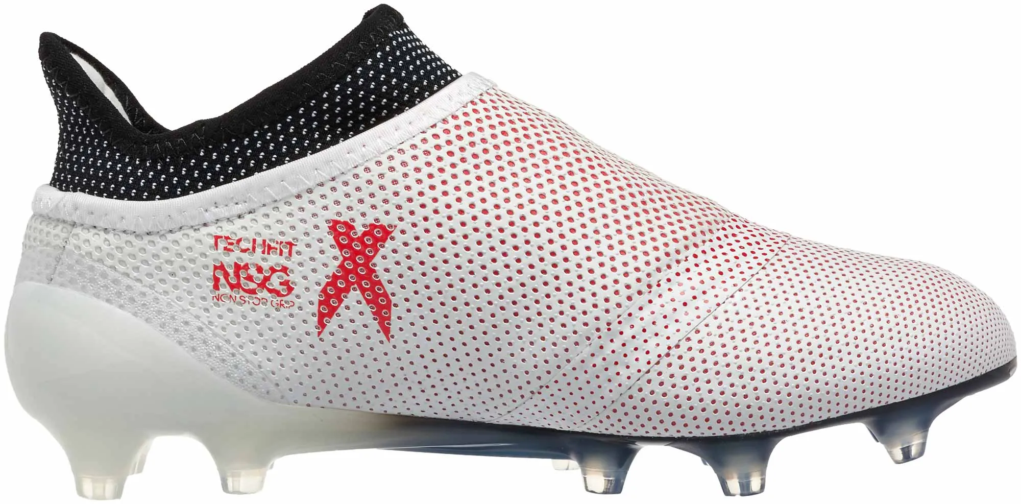 Adidas Youth X 17  FG Soccer Cleat - Grey/Real Coral