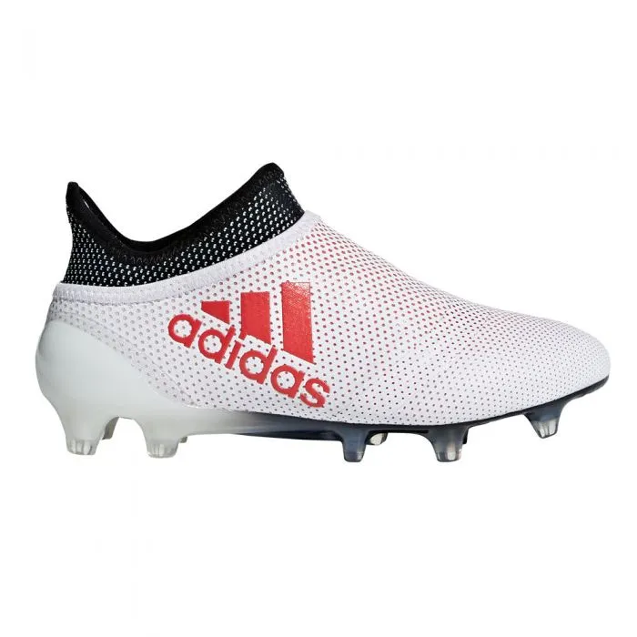 Adidas Youth X 17  FG Soccer Cleat - Grey/Real Coral