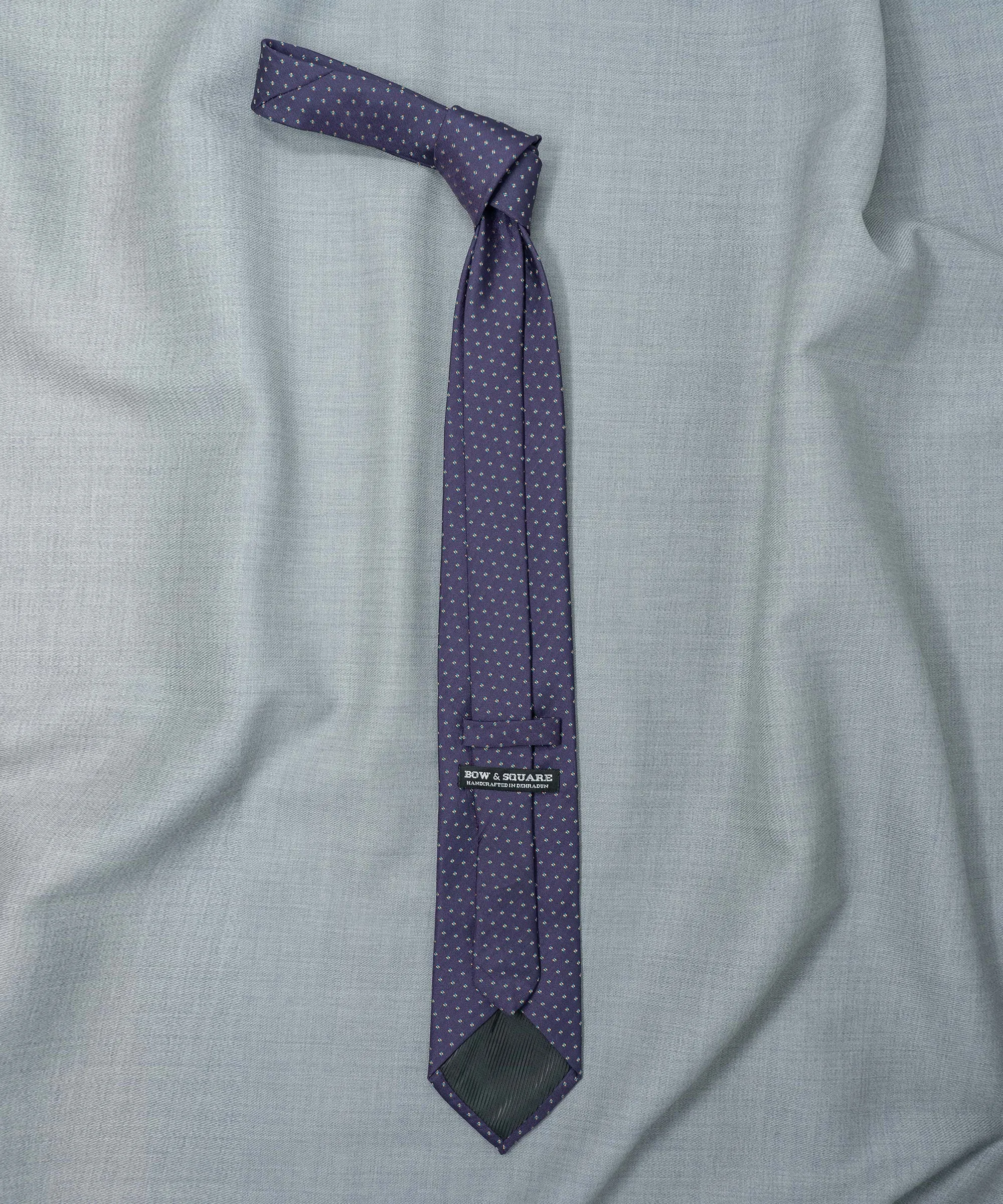 After 8 Purple Polka Dot Necktie