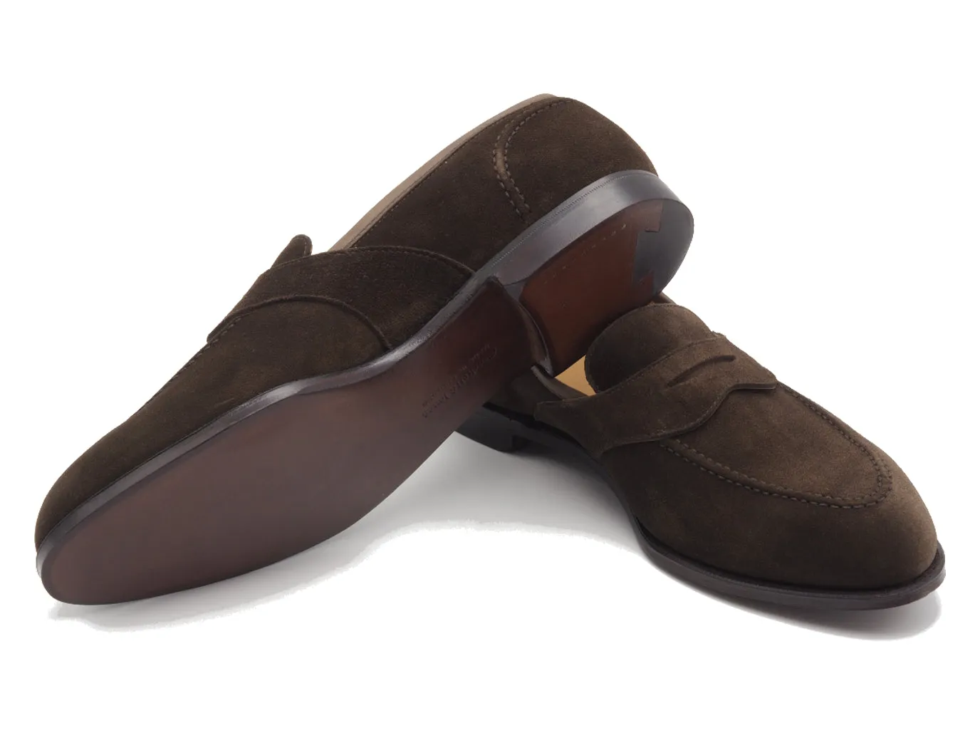 Alcaston Dark Brown Calf Suede