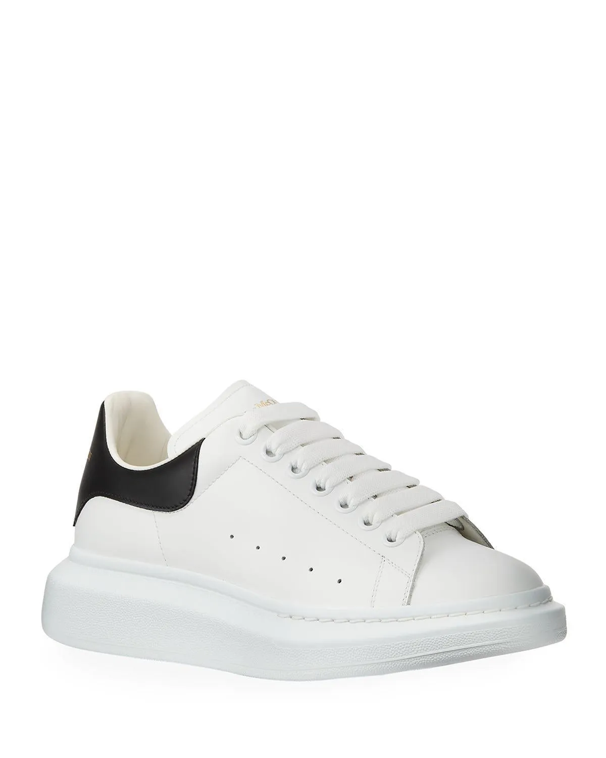 Alexander McQueen Men's Bicolor Leather Low-Top Sneakers