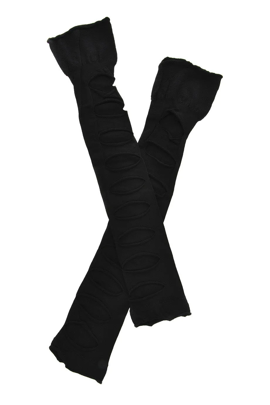 AMBER Cutout Socks Electric Black