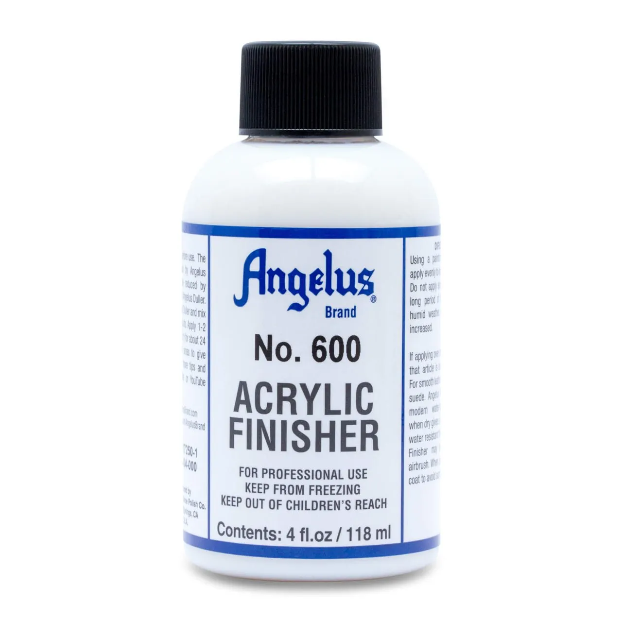 Angelus Acrylic Leather Finisher - 4 oz. Bottle - No. 600 Normal