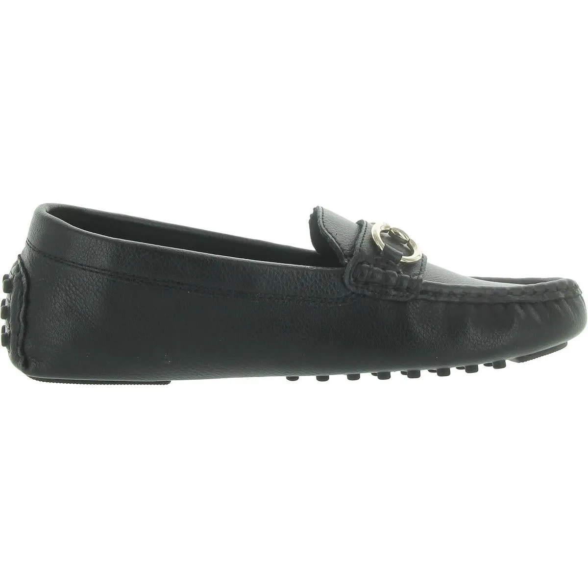 Anne Klein Womens CHRYSTIE Faux Leather Driving Moccasins Moccasins