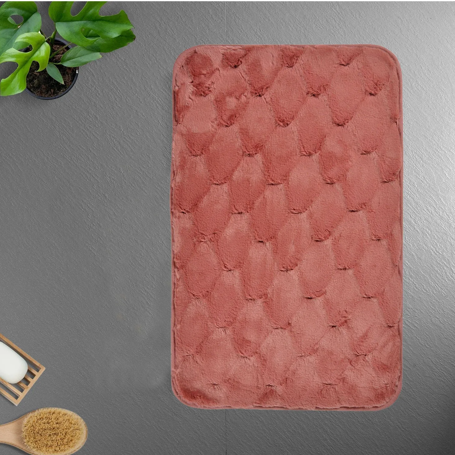 Anti-Slip Super-Soft Fur Microfiber Bath Mat