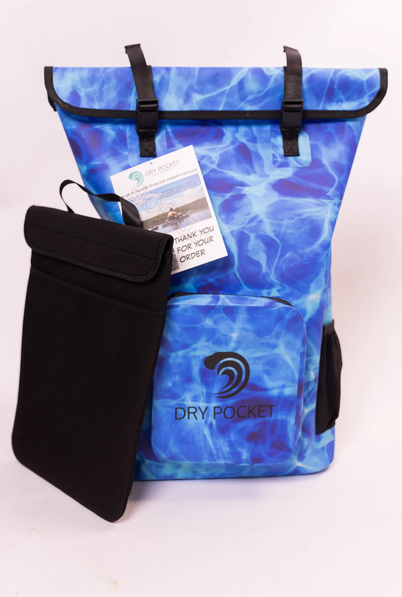 Aqua Blue - Waterproof Backpack Dry Bag