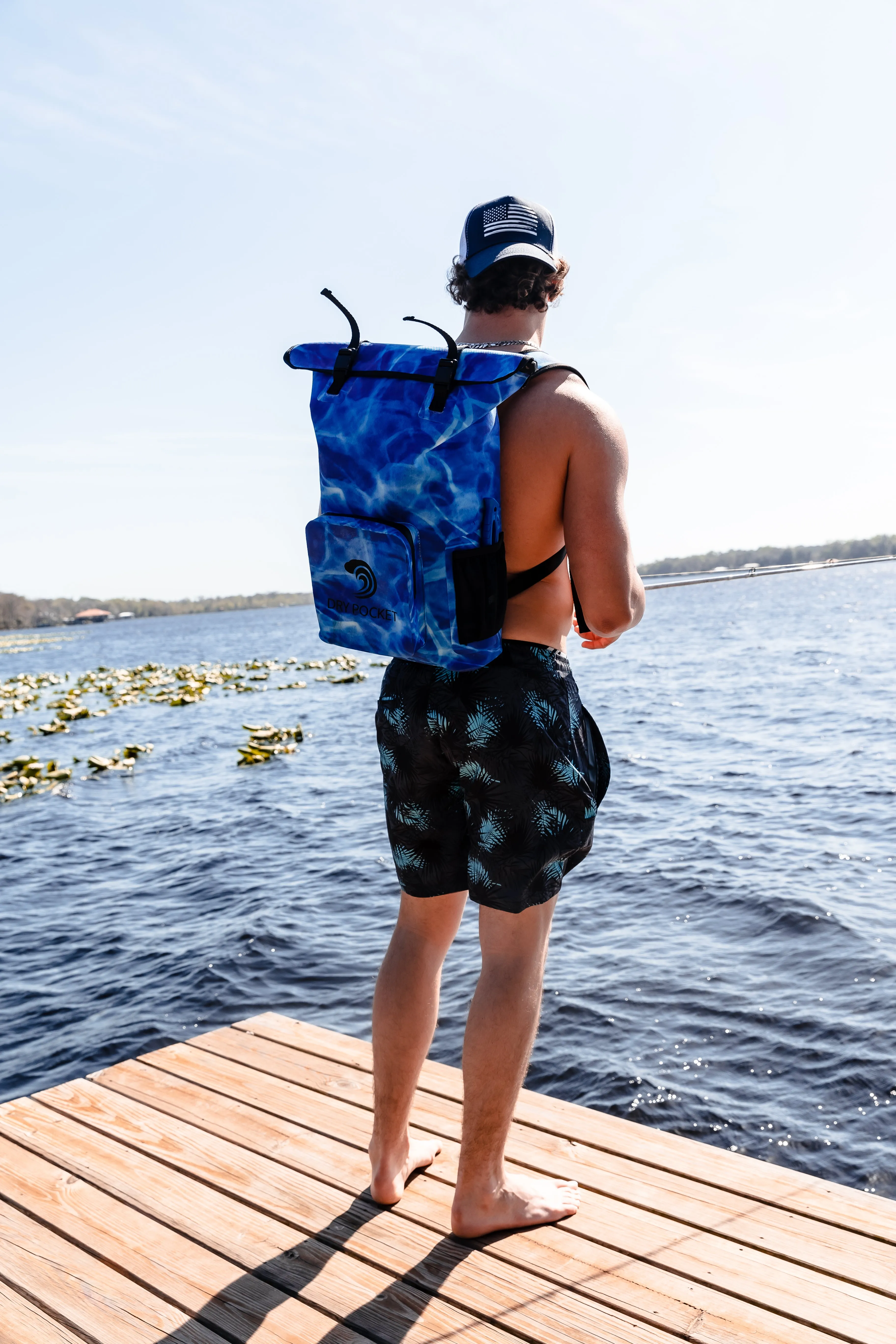 Aqua Blue - Waterproof Backpack Dry Bag