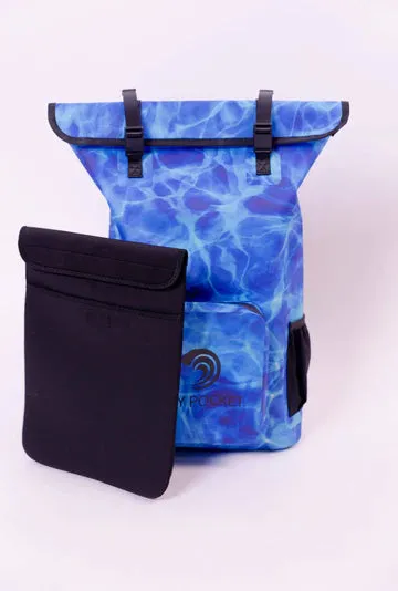 Aqua Blue - Waterproof Backpack Dry Bag